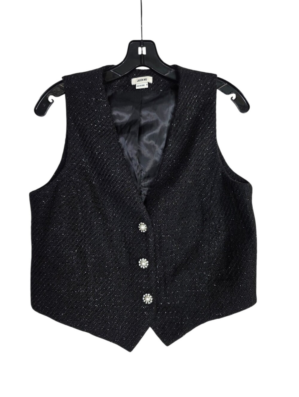 Jason Wu Tweed metallic accent Vest